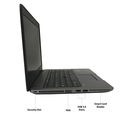 HP EliteBook 840 G3 – Intel Core i7‑6600U @ 2.6 GHz, 16GB RAM, 256GB SSD, Windows 11 (Refurbished, Grade B)
