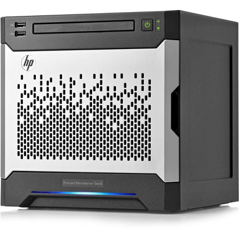 HP ProLiant MicroServer Gen8 – Intel Pentium G2020T, 4GB RAM, 80GB SSD + 2×1TB; 2×2TB HDDs, Windows 10 ESU (Refurbished, Grade B)